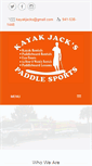 Mobile Screenshot of kayak-jacks.com